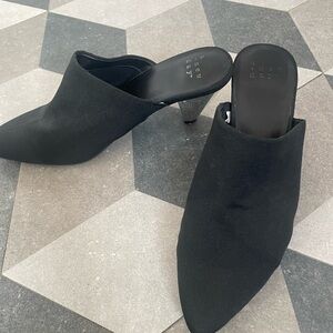 A New Day Elegant Black Mules